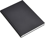 Amazon Basics Professional Journal, 10.5X7.5 inches, Black, 2-Pack