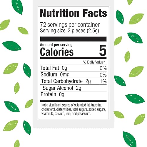 Miniatura 2 de Stevita SteviaDent - Goma de mascar sin azúcar - 12 piezas, paquete de 12 unidades - Apoya la salud bucal, sin OMG, vegetariano, ceto, sin gluten,