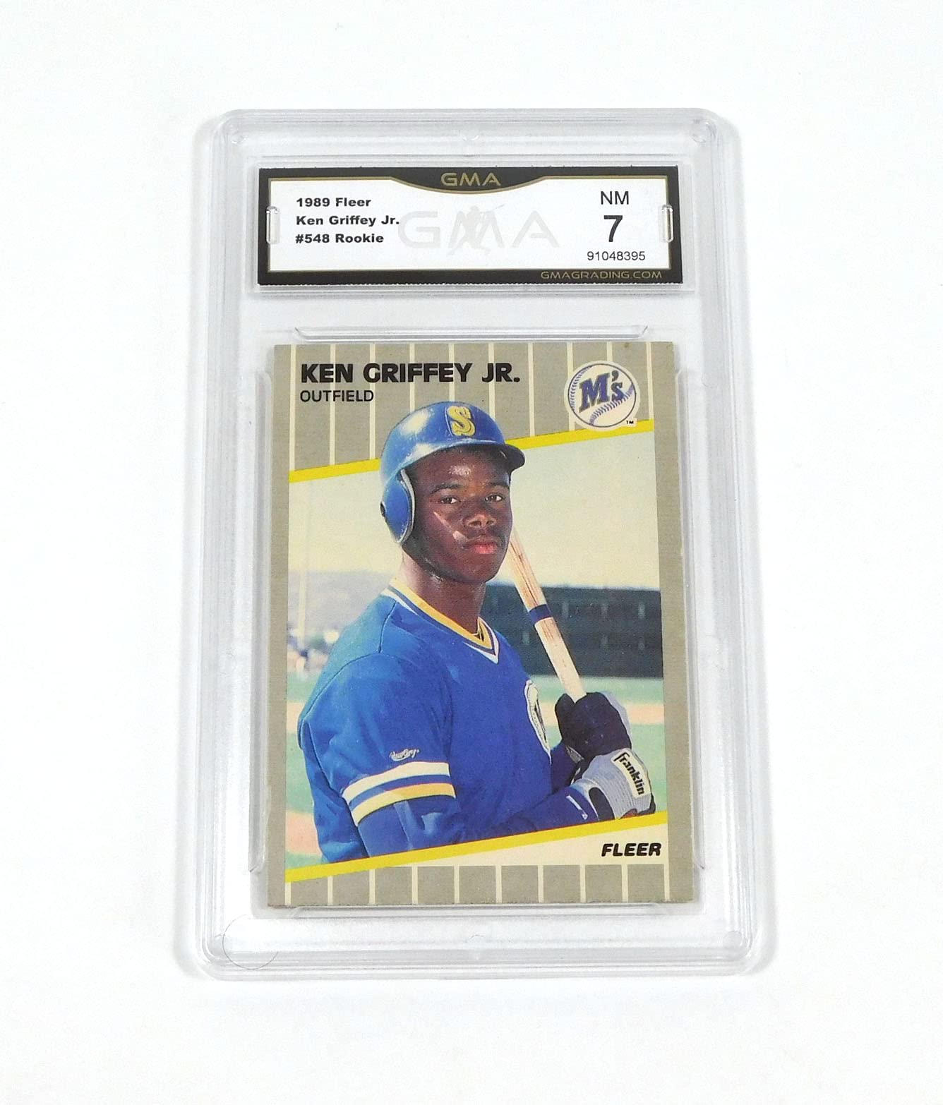 Amazon.com: 1989 Fleer Ken Griffey Jr. #548 Rookie Mariners GMA 7