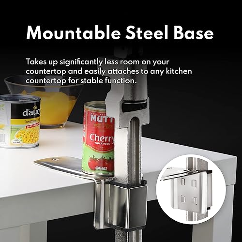 Miniatura 8 de New Star Foodservice 7006858 Piezas de repuesto CuchilloHoja y engranaje compatibles con el abrelatas manual #1, juego de 2