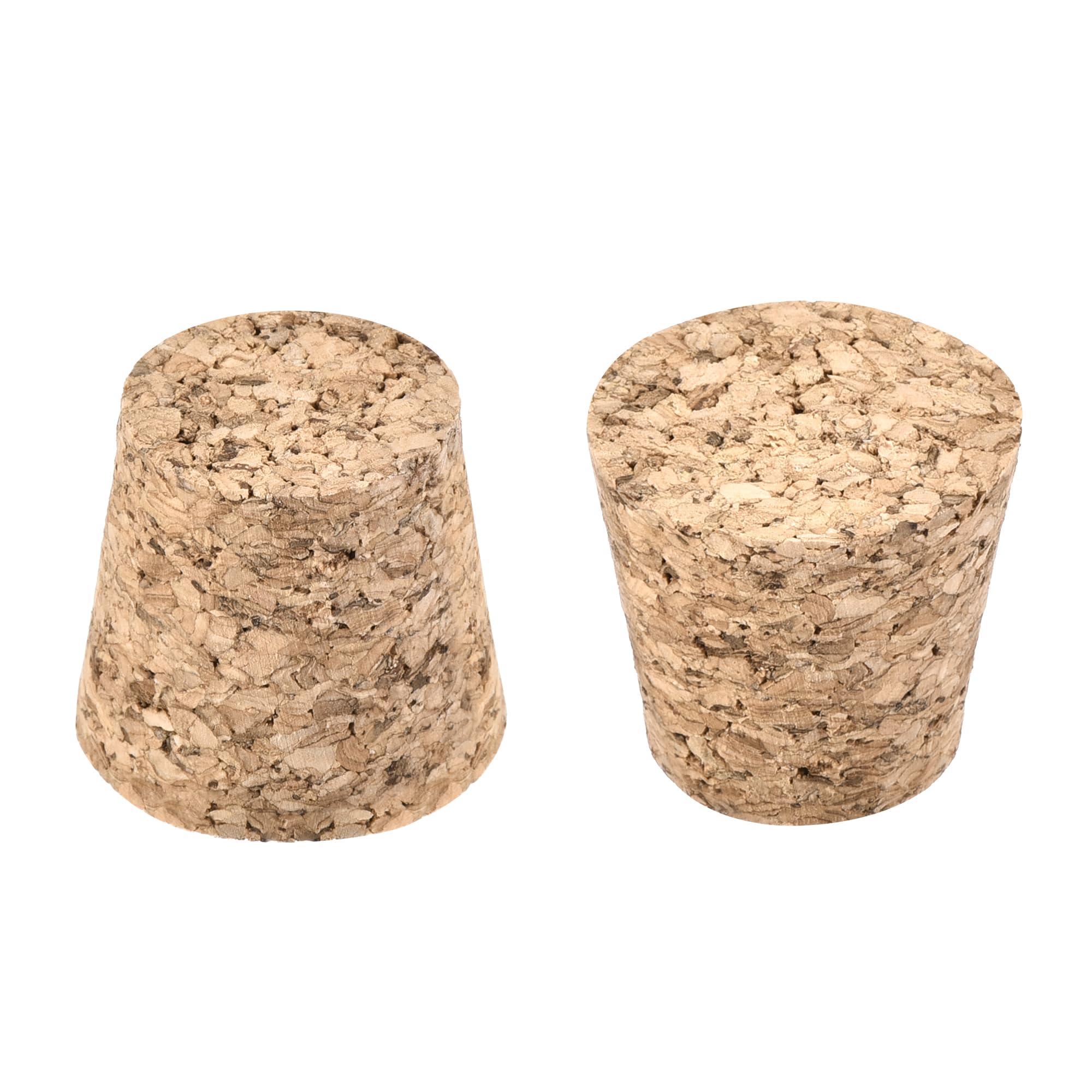 sourcing map Bouchons Coniques en Liège Bouchons en Bois 21x17x20mm pour Tubes à Essai Bouteilles 25Pcs
