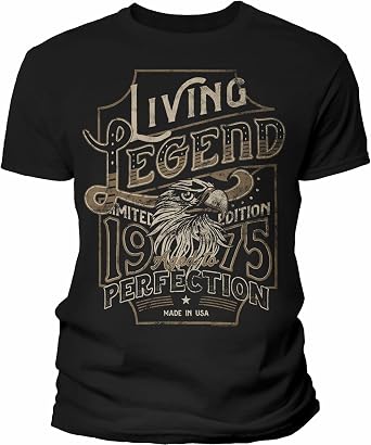 51st Birthday Gift for Men - Living Legend Limited Edition 1975 Aged to Perfection - F/51st Birthday Shirt