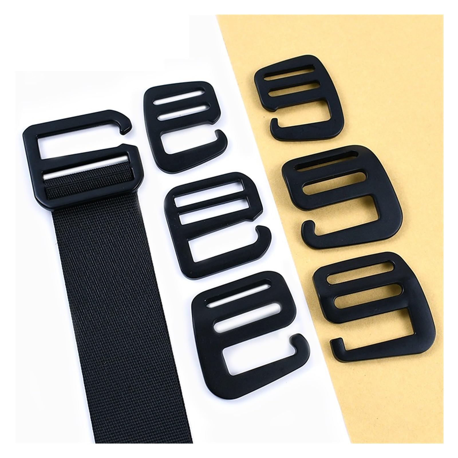 Metall Schnallen 5/10 Stück 20–38 mm Metall-G-Hakenschnallen, Gurtband, Tri-Glide-Schiebeverschluss, Rucksack-Taschen, verstellbare Schnalle, Hardware-Zubehör
