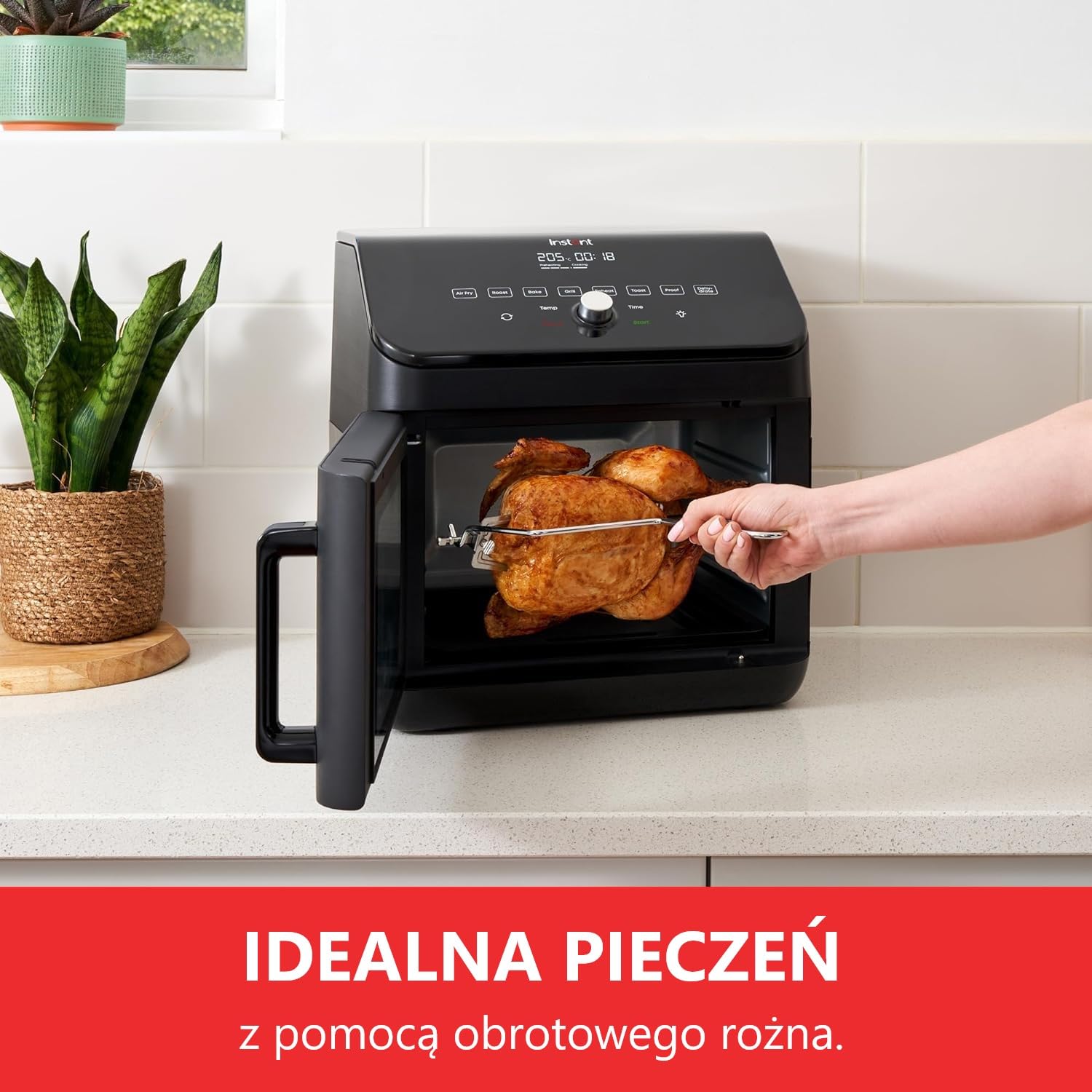 Instant Pot Vortex Plus Xl Frytkownica Beztłuszczowa, Czarny, 13 l