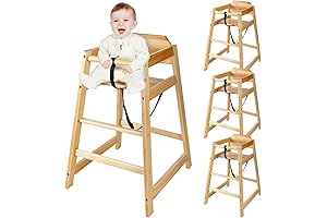 Suzile Wooden High Chair: A Secure and Stylish Dining Experience for Little Ones