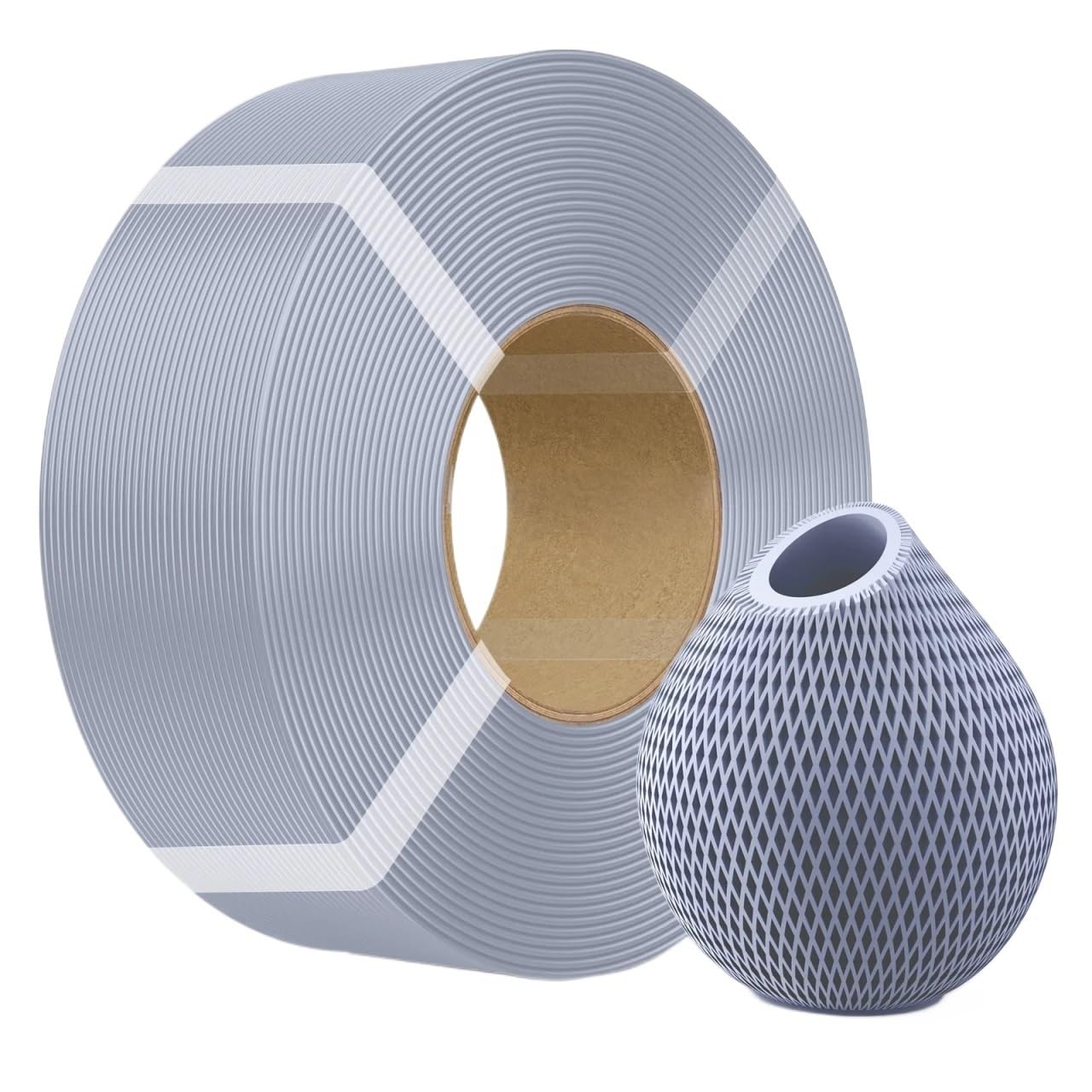 Filament pour Imprimante 3D Filament d'imprimante 3D 1,75 mm ± 0,02 kg haute température(Gray)