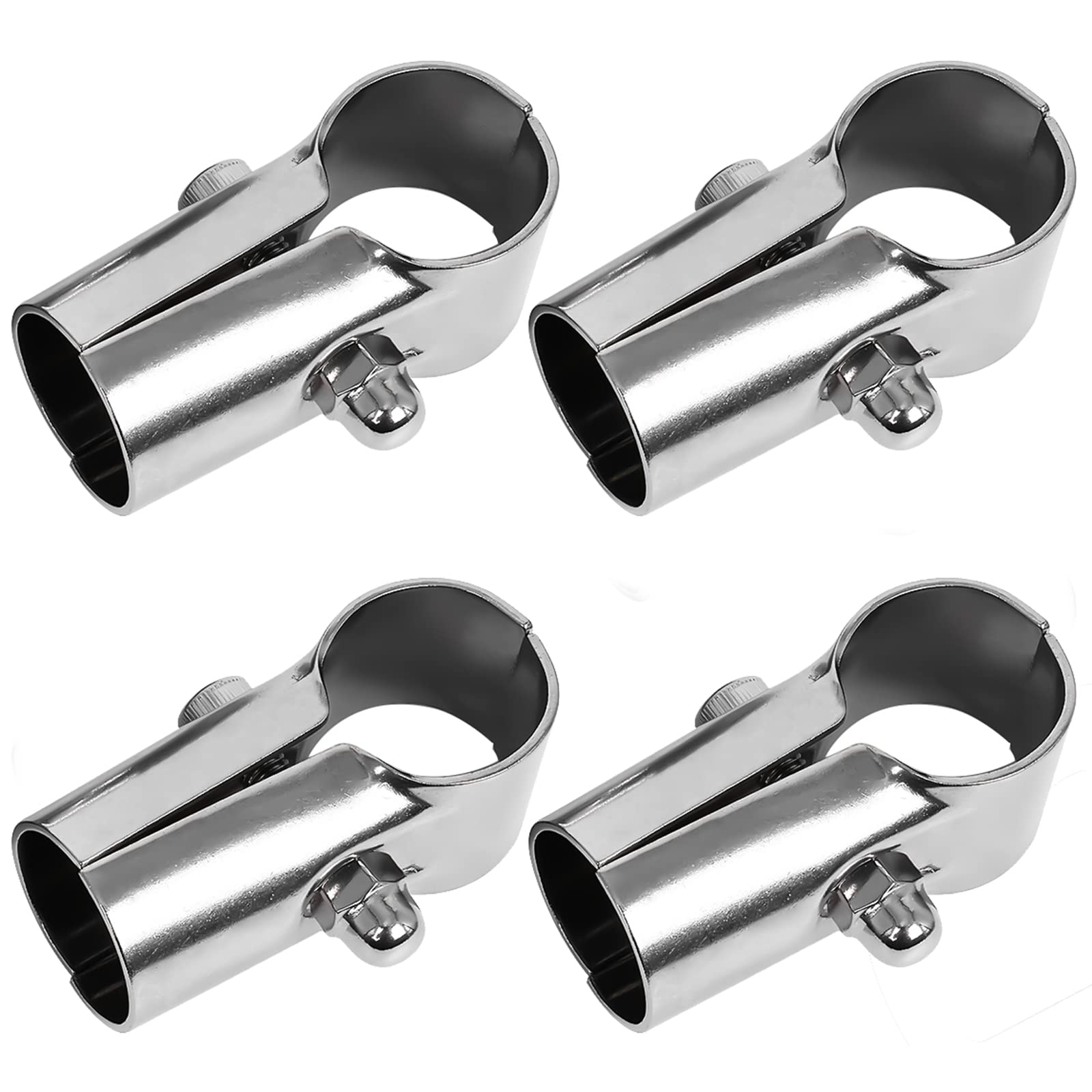 Chain Link Fence Parts Fence Pipe Connectors 4-Piece Chain Link Fence Tee  Joint Clamps - 1-1/4