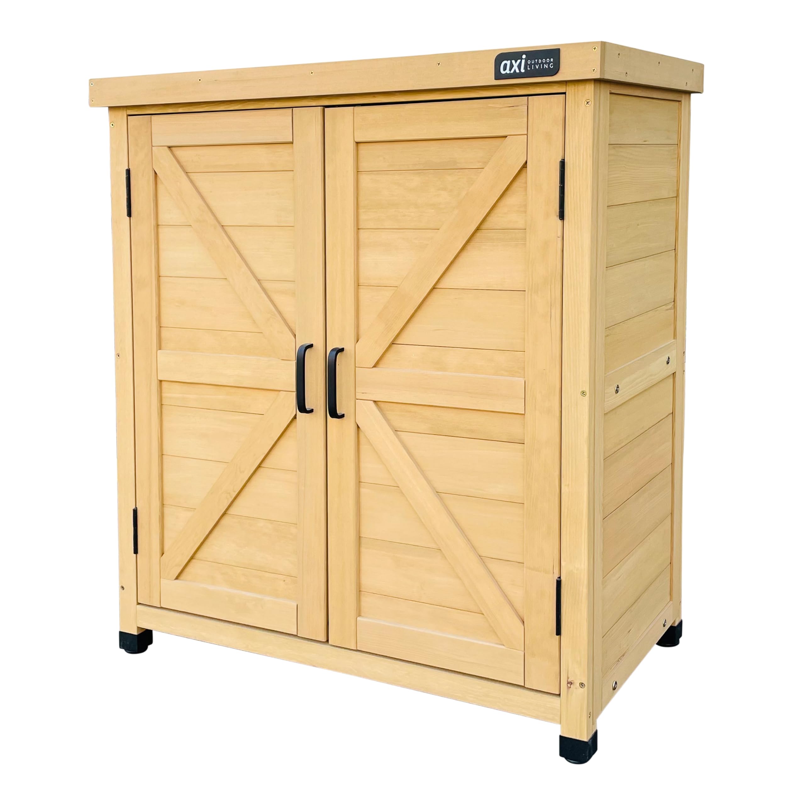 AXI Felix Armadio da Giardino in Legno Beige | Armadio exteriore, Armadio degli Attrezzi con ripiano | 80 x 45 x 93 cm