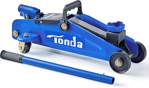 Miniatura 8 de Tonda gato de piso hidráulico, gato portátil para auto, capacidad de 2 toneladas (3,800 lb), azul
