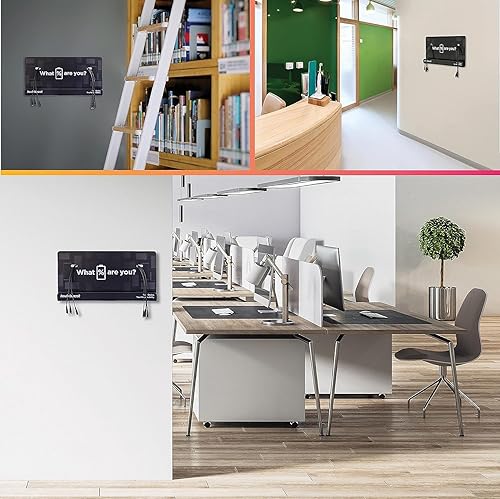 Miniatura 3 de KwikBoost Estante de carga para teléfono celular de montaje en pared, estación multidispositivo con 8 puertos, compatible con Apple iPhone, iPad,