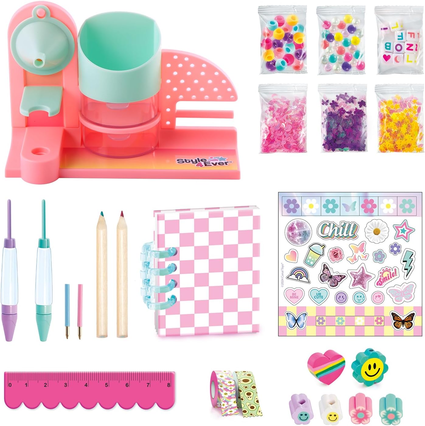 Style 4 Ever Stationery Maker | Pen and Pencil Studio | Create Your Own Mini Stationery | Customise Your Own Accessories | Perfect for Back to School