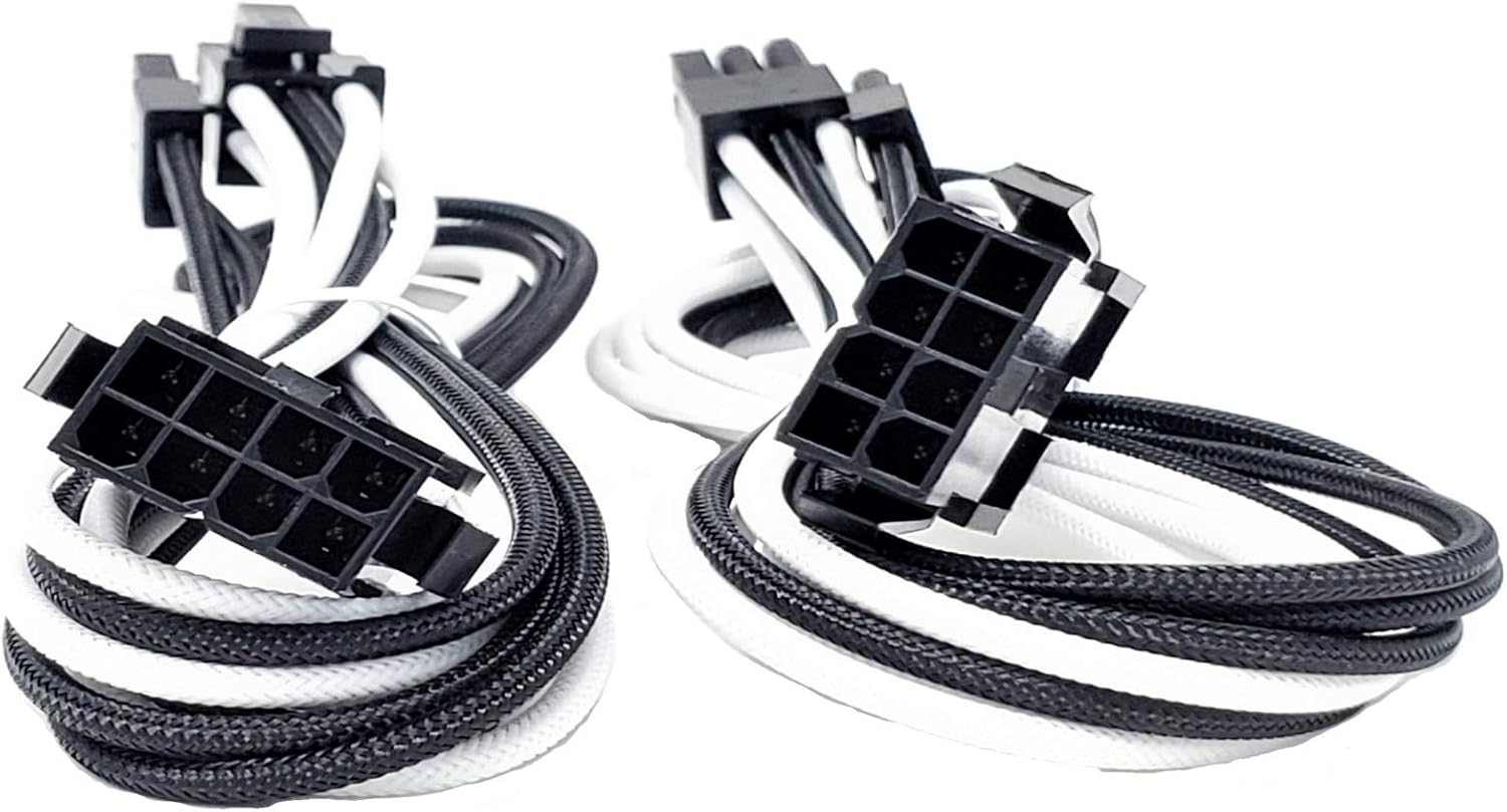 Micro Connectors Premium Sleeved 8 (6+2) Pin PCIe GPU