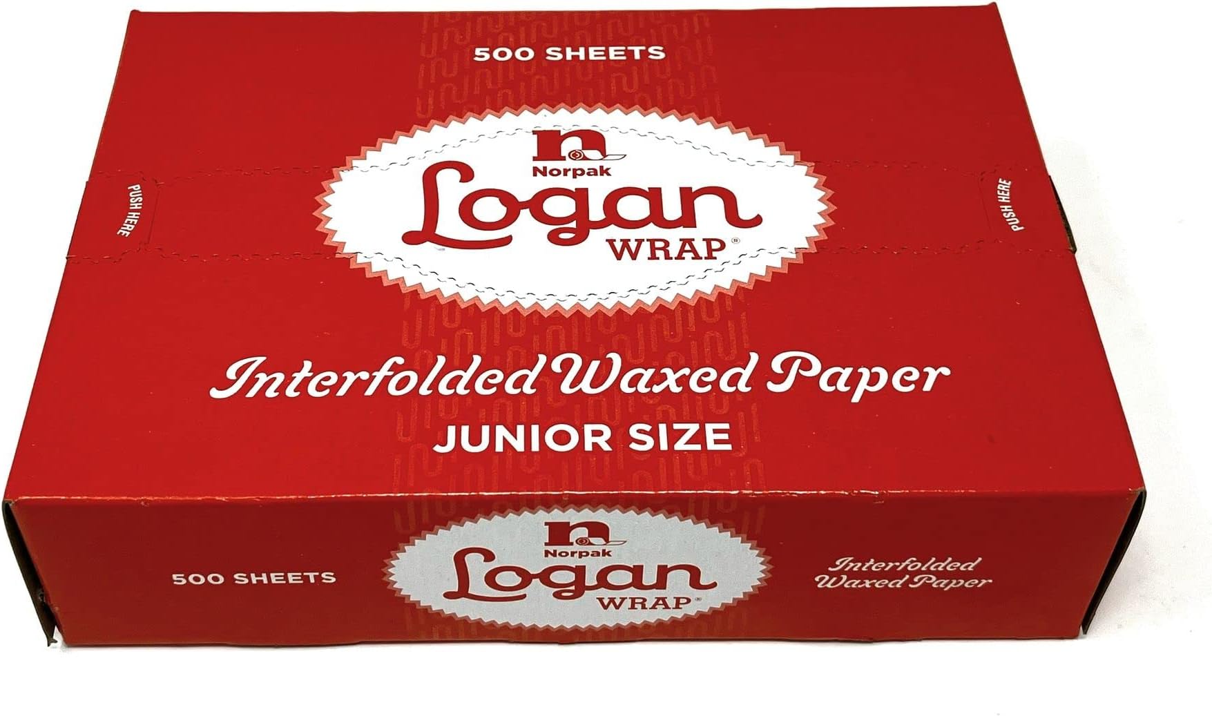 10 3/4" Length X 8" Width, LOGAN Wrap NORPAK Interfolded Wax Paper 500 Sheets