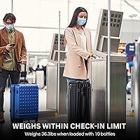 Amazon.co.jp: ワインボトルスーツケース | 標準的な750mlサイズの