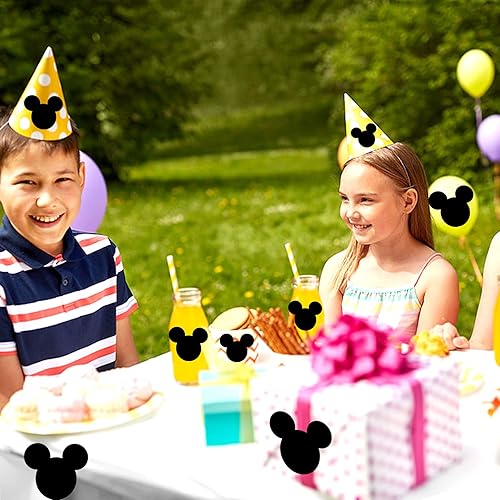 Miniatura 6 de Calcomanías de vinilo de tiza de ratón, calcomanías de cabeza de ratón de 2.97 x 2.5 pulgadas, calcomanías de PVC para cabezas de ratón, paquete de