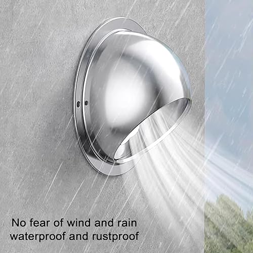 Miniatura 3 de Tapa de chimenea de acero inoxidable 304, tapa de rejilla de ventilación redonda con orificio de ventilación, campana extractora, tapa de lluvia,