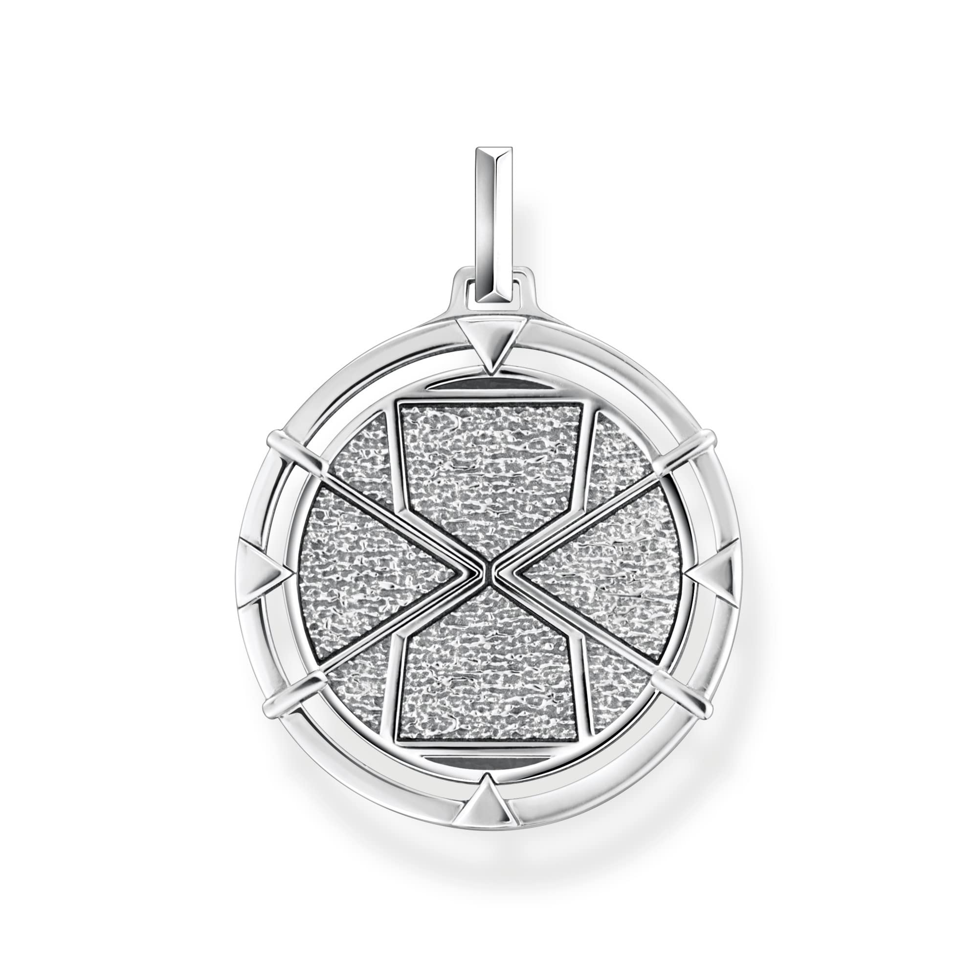 THOMAS SABO Anhänger Talisman Türkis und Tigerauge 925 Sterlingsilber, Geschwärzt