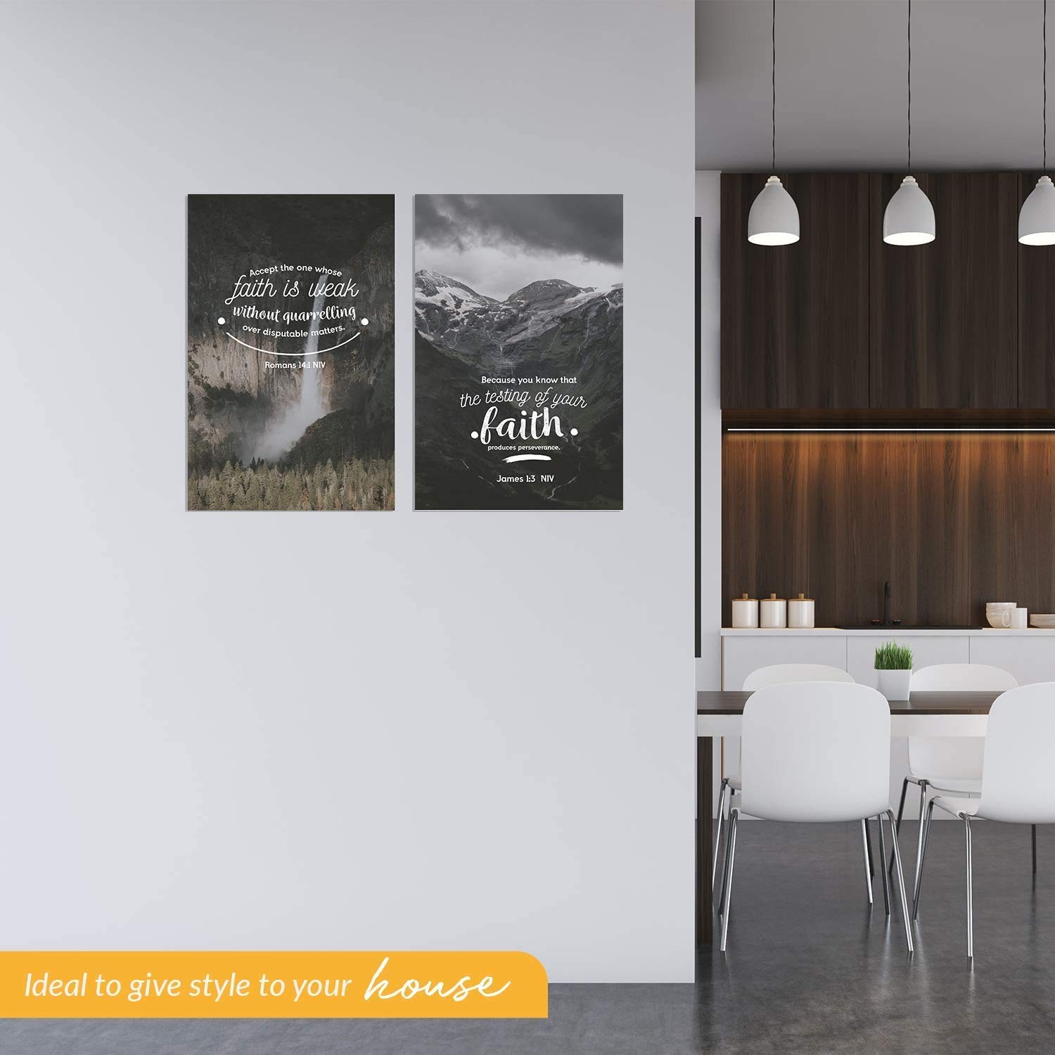 Bible Verse Wall Art Six 11X17 Bible Verse Posters These Christian