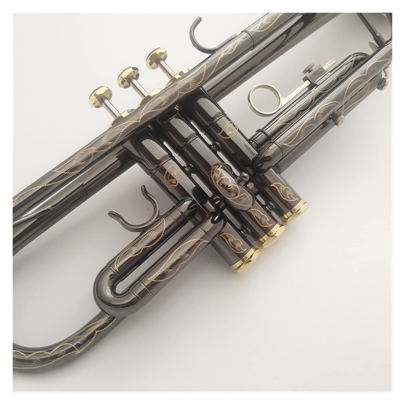 początkujących trąbka Mosiężny Instrument Trąbkowy B Płaski Czarny Nikiel Rzeźba Uczeń Początkujący Zespół Dla Dorosłych Trąbka
