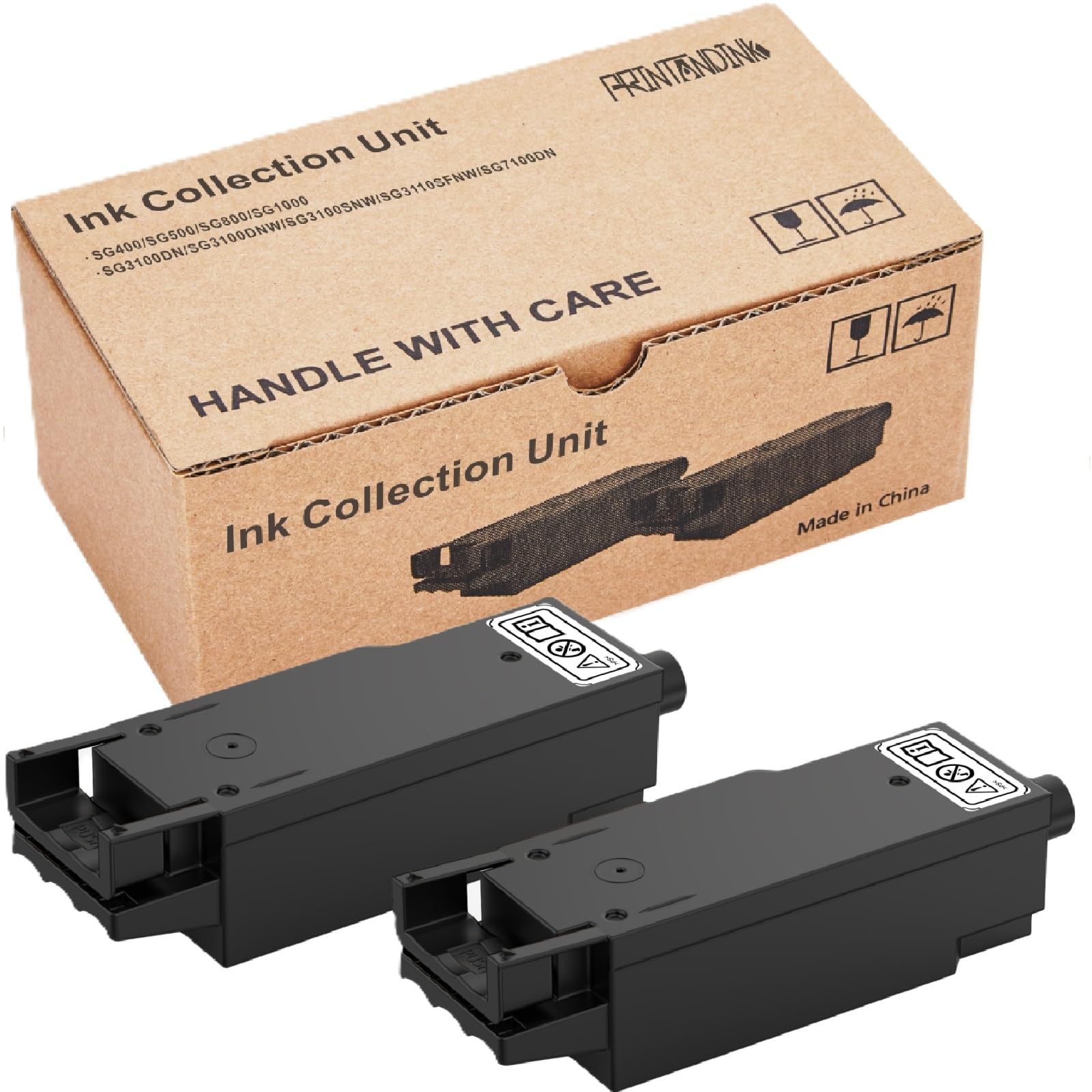High Yield Waste Ink Collection Unit Compatible with Sawgrass SG400 SG500 SG800 SG1000 & Ricoh Aficio SG3100DN SG3110SFNW SG7100DN Sublimation Printer Waste Ink Tank Replacement product thumbnail 2