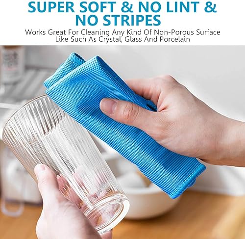 Miniatura 4 de ZHIDIAN Paño de limpieza de microfibra de vidrio para ventana, paquete de 8 trapos de pulido de alta calidad, sin pelusas, toallas limpiadoras de