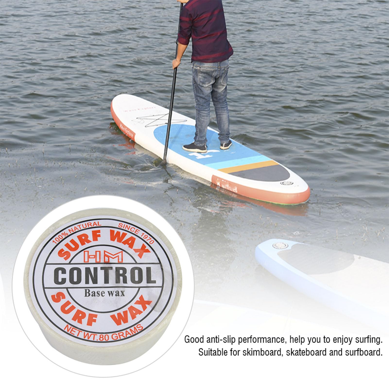 Surf Wax Base Antideslizante Tablero de Surf Ceras Patineta Accesorios Temperatura del Agua