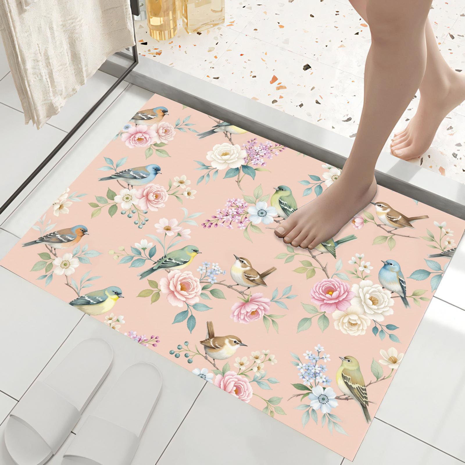 Tapis entree interieur anti-glisse contre les sols sales et humides