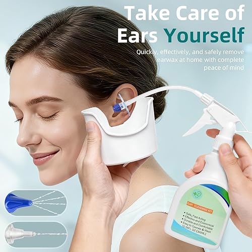 Miniatura 3 de Herramienta de Eliminación de Cera del Oído, Kits de Limpieza de Oídos, Kit Seguro de Irrigación del Oído, Kit de Lavado del Oído para Adultos y