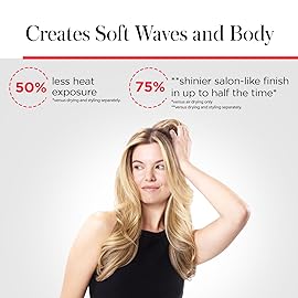 REVLON One Step Volumizer PLUS Hair Dryer and Styler - More Volume, Less Damage, and More Styling Control for Easy and Fast Salon-Style Blowouts, Plus Travel Friendly (Black)