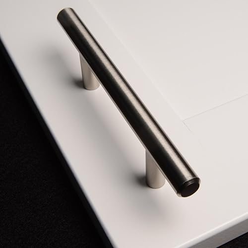 Miniatura 5 de South Main Hardware, SH503-SN-25 tirador recto, moderno - acabado níquel satinado, orificios de 3 pulgadas en el centro, paquete de 25, SH503-SN-25