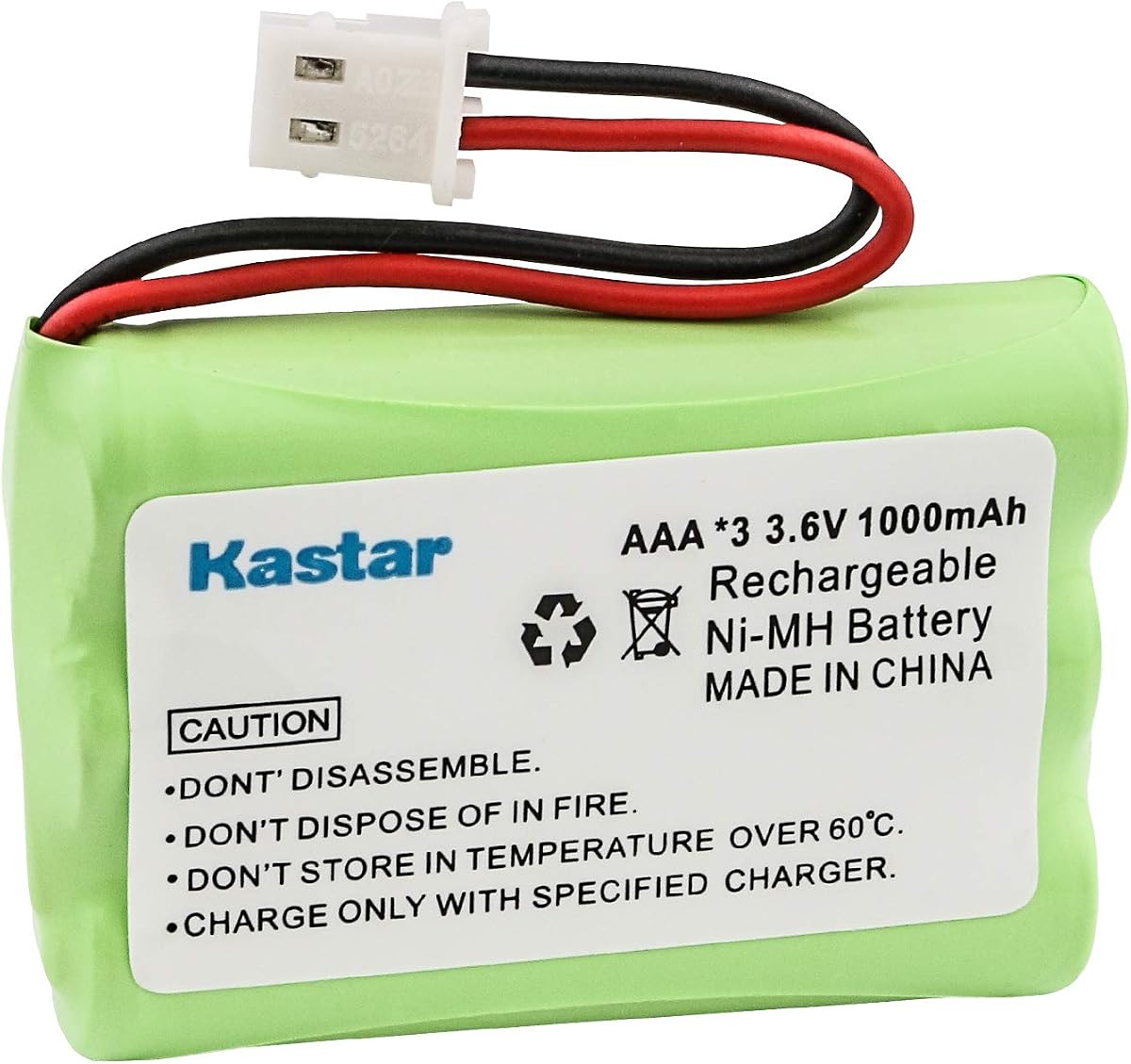 Kastar 3.6V 1000mAh Battery Replacement for AT&T BATT-2400 UL240 Lucent 00192 192 89-1333-00-00 89-1333-01-00 LS5101 LS5105 LS5145 LS5146 BT5632 BT5872 BT207695 VM312 VM3251 VM3252 VM3261