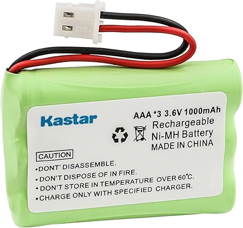 Kastar Batería de repuesto de 3.6V 1000mAh para AT&T BATT-2400 UL240 Lucent 00192 192 89-1333-00-00 89-1333-01-00 LS5101 LS5105 LS5145 LS5146 BT5633