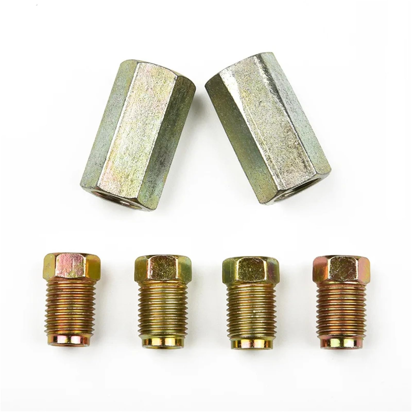 Aqyhsotw Men's One Color Car Brake Pipe 2 Way Waterproof Automotive Fe Electrical Connectors Plug With M10 10Mm Nuts 3/16 Union Brake Lines Kit