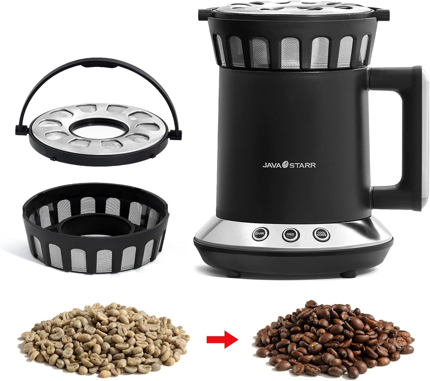 JAVASTARR Electric Coffee Roasters Machine for Home Use