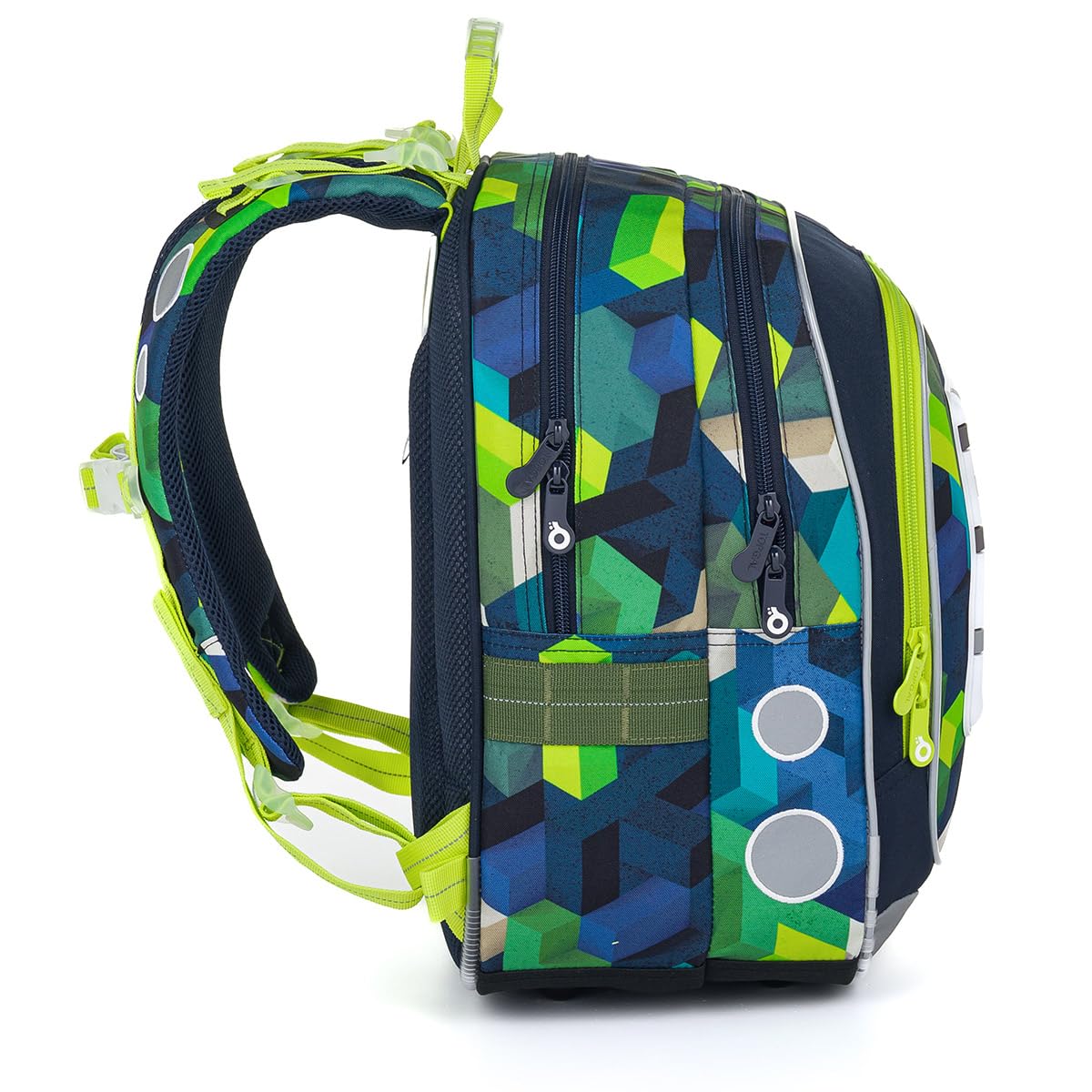 TOPGAL Schulrucksack für Jungen ab 1. Klasse, ergonomisch & leicht, wasserabweisend, mit reflektierenden Elementen, 21 L Schulranzen mit Brustgurt & Rückenpolsterung (PixelArt World)