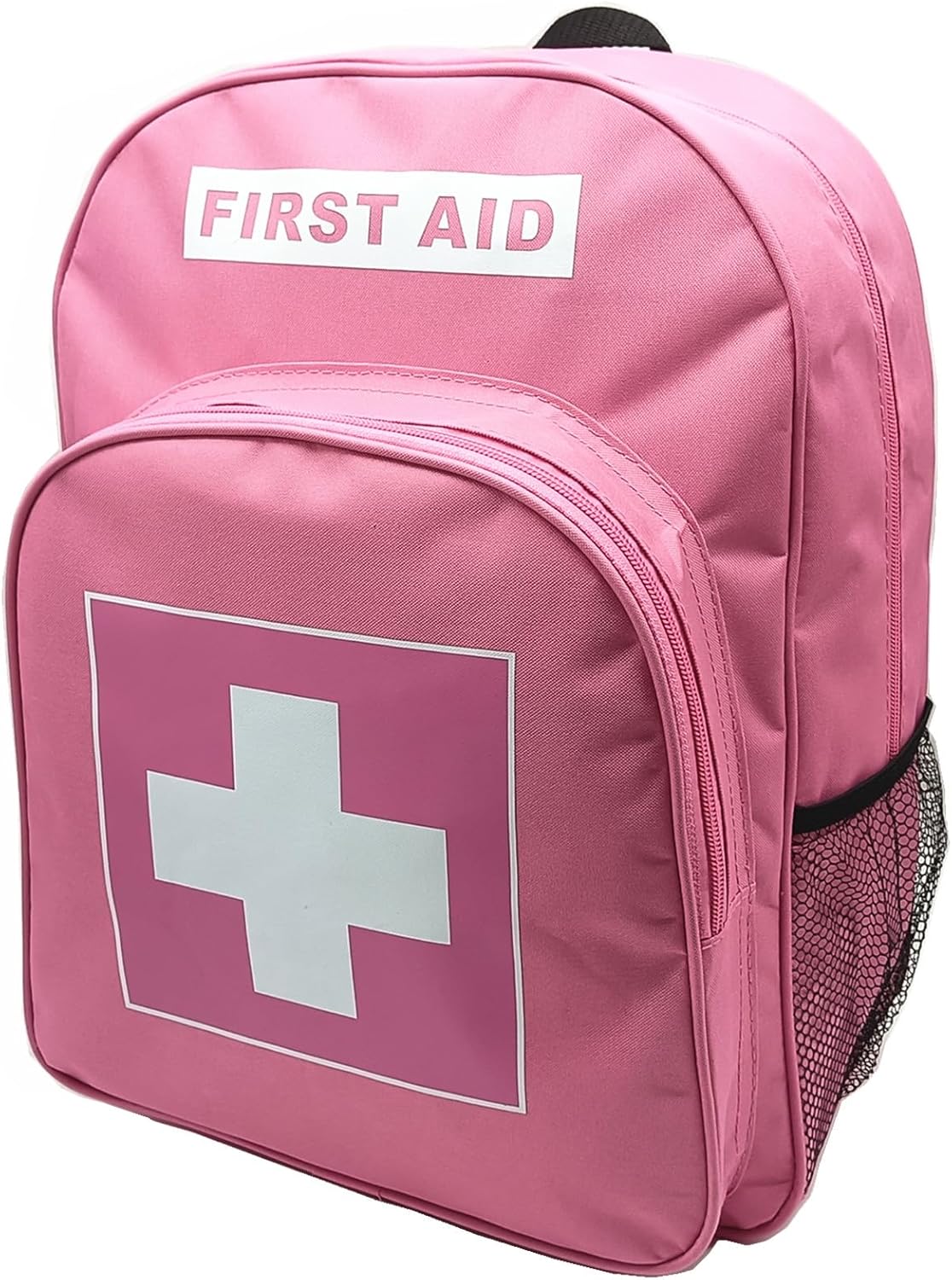 Pink First Aid Backpack – Empty Trauma Bag for Outdoor & Office Use
