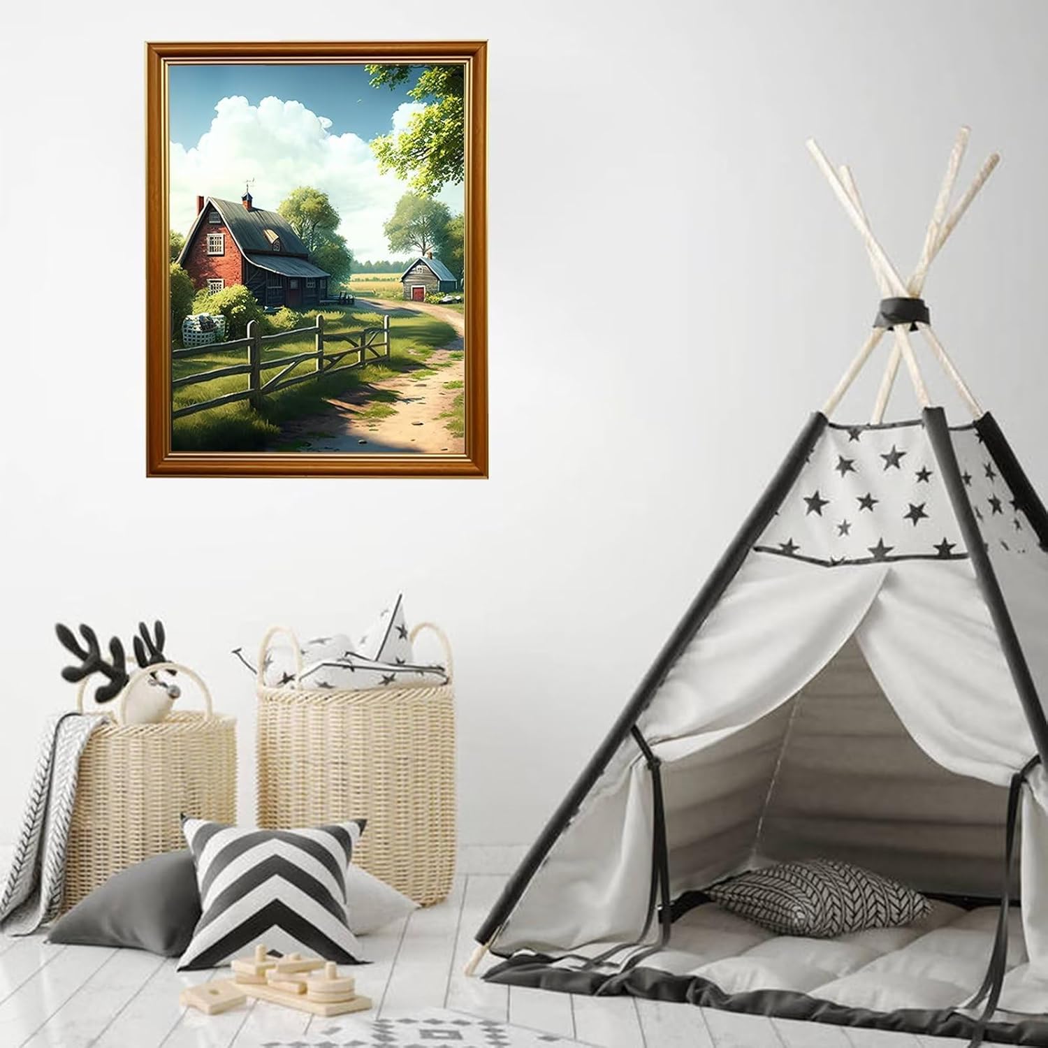 Rovifei Walking Elephant Diamond Painting, Adult Full Crystal Gemstone Art Cross Stitch Kits for Beginners Handmade Dining Room Decoration Wall Decoration 20x20 Inch