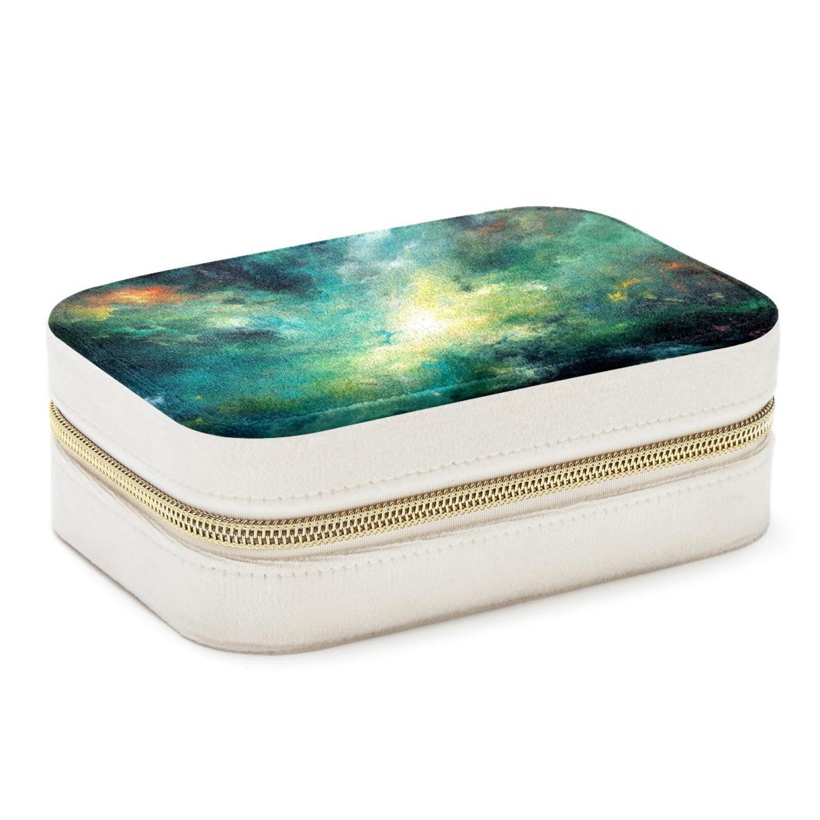 Boîte à bijoux de voyage compacte pour bagues et bracelets de luxe