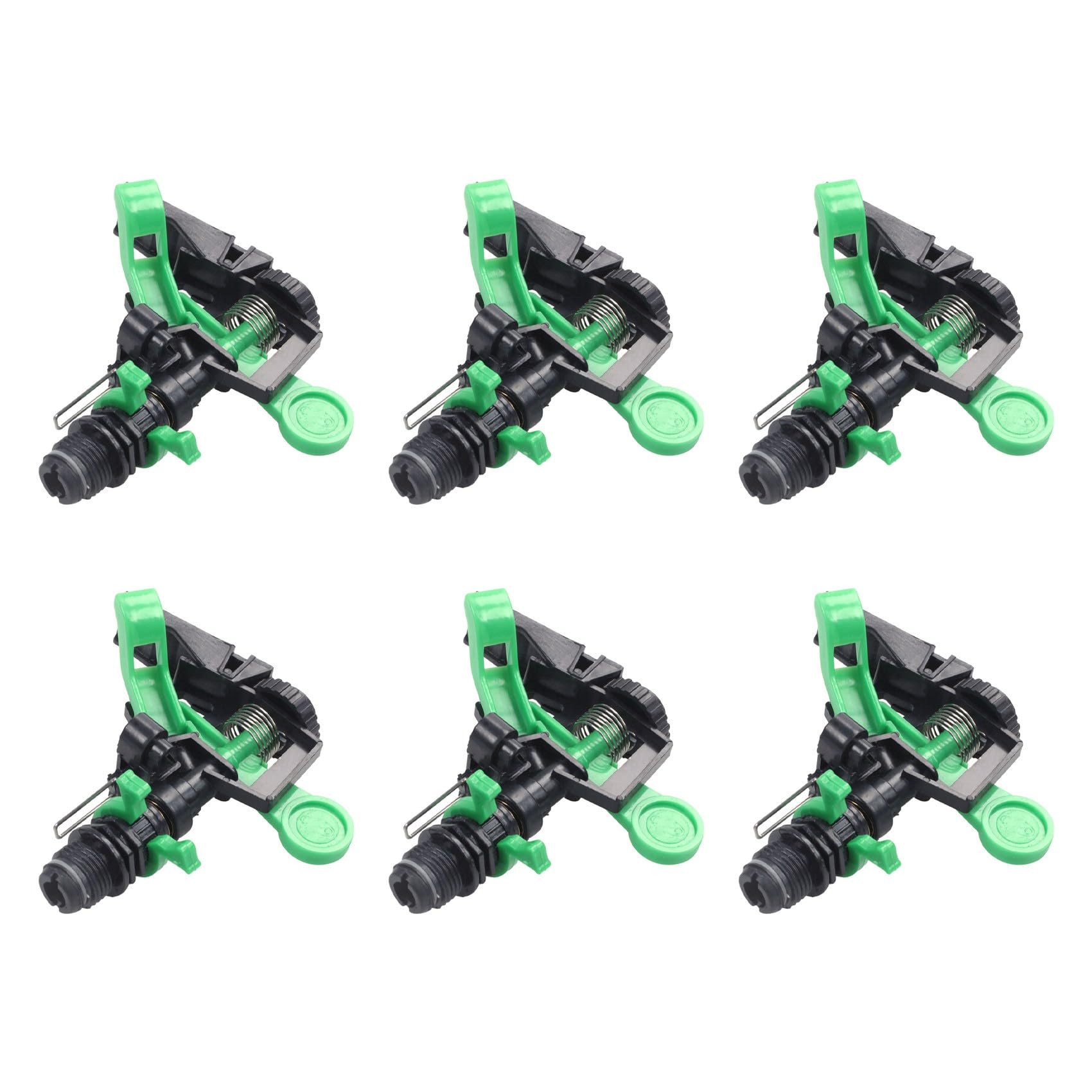 CTRLZS 6X Garden Lawn Irrigation Tools Garden Sprinklers Rotating Nozzle Plant Watering Drippers Sprinkler