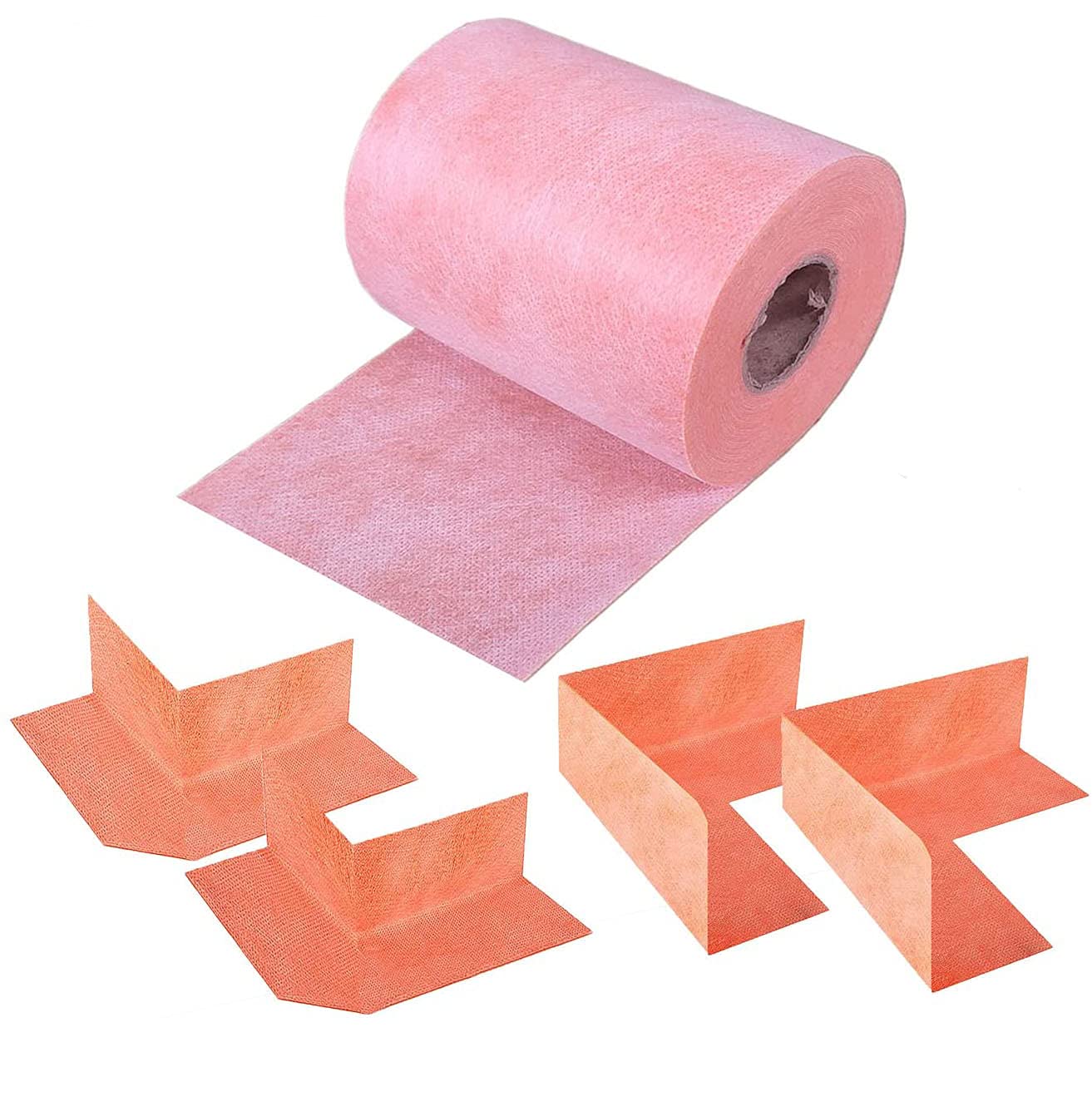 Seal Kit for Kerdi Shower System- 2 Internal Corners, 2 Outside Corners, 5 Meters Waterproofing Tape Band - Water & Vapor Risistant - Apply for Bathroom Renovation