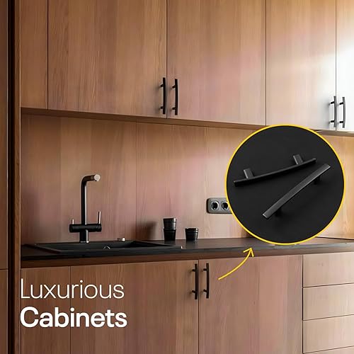 Miniatura 9 de Manijas de cocina para gabinetes, 3 pulgadas de agujero a agujero, 5 pulgadas de largo, paquete de 10 manijas de gabinete de cocina, manijas