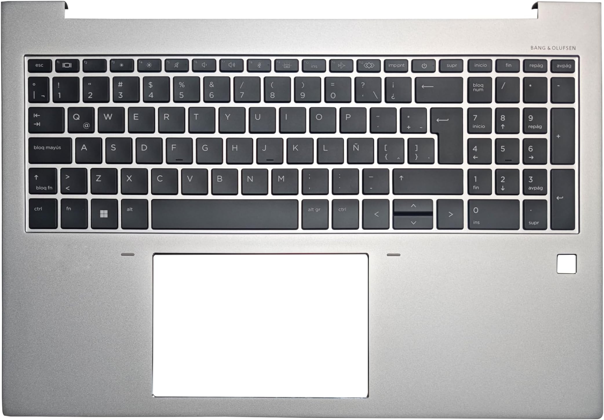 Laptop Latin Keyboard Compatible for HP EliteBook 860 865 G9 G10 EliteBook 1060 G9 Backlit Silver Palmrest Upper Cover Case