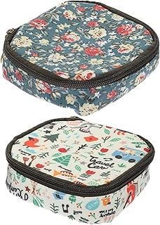minkissy 2pcs Napkin Storage Bag Tampon Storage Bag Portable Period Pouch Pad Holder Purse for Travel for Women Travel Storage Bag Travel Wallet Coin Cash Carrying Bags