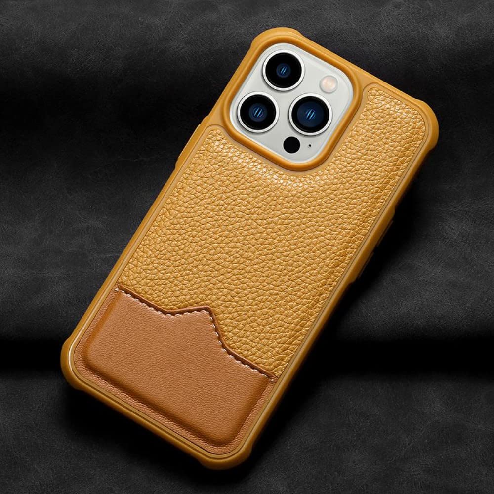 Étui en cuir cousu litchi anti-rayures pour iPhone XS Max et 12 13 Pro Max - 8