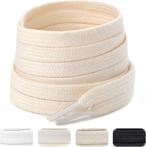 Handshop 2 pares de cordones deportivos planos de 516 pulgadas de 40 a 63 pulgadas de ancho para zapatos deportivos de repuesto