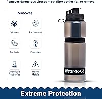Vista 5 de WATER TO GO Botella de agua filtrada Explore! (25 fl oz/75 cl)
