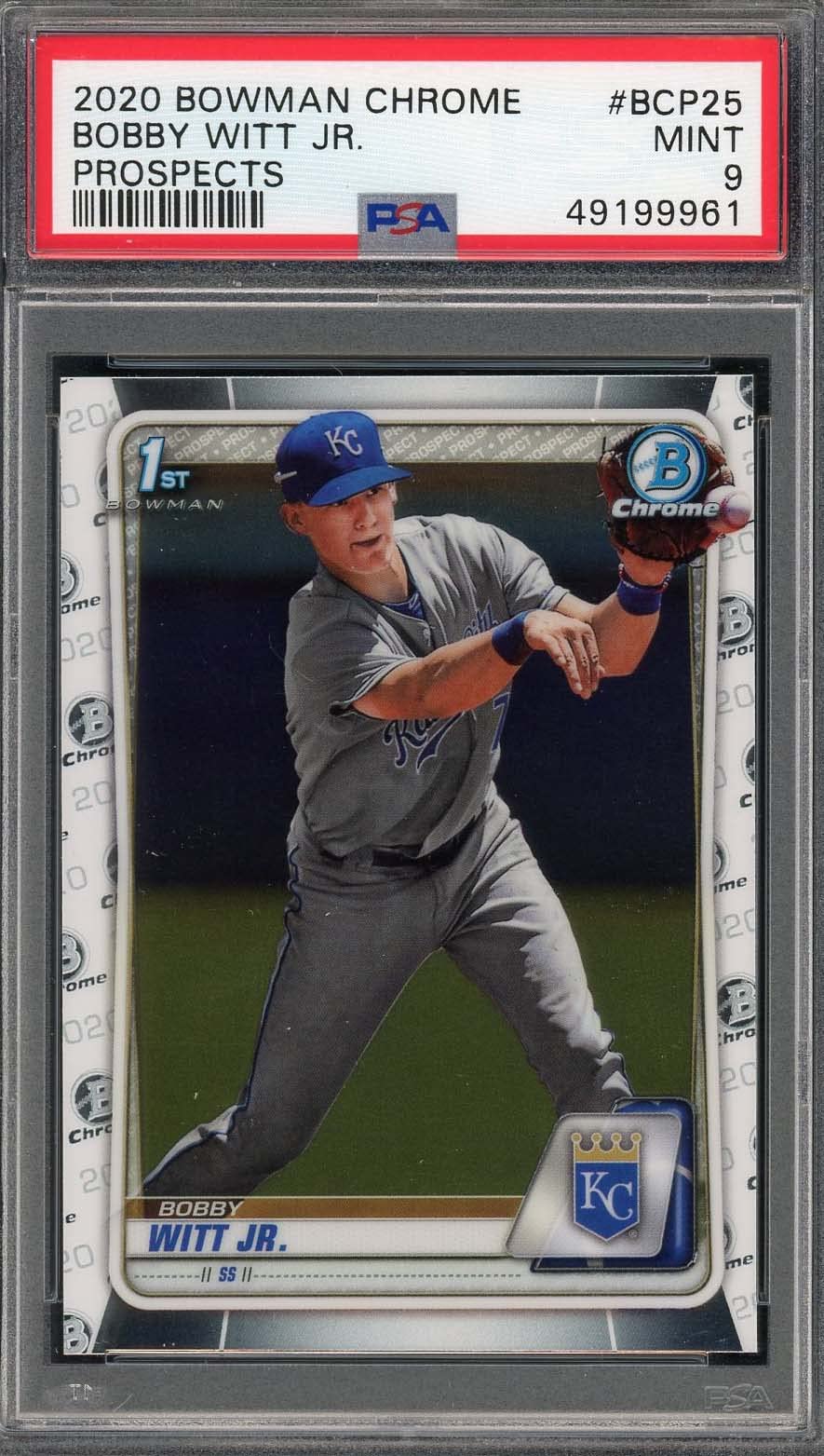 Amazon.com: Bobby Witt Jr 2020 Bowman Chrome Prospects Rookie Card 