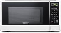 Commercial Chef CHCM11100W 1.1 Cu Ft 1100W Countertop Microwave Oven White - 10 Power Levels Digital Display Push Door