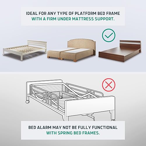 Miniatura 7 de Lunderg Alarma de cama debajo del colchón para adultos mayores  Almohadilla de sensor inalámbrico con alerta temprana y buscapersonas  Alarmas de