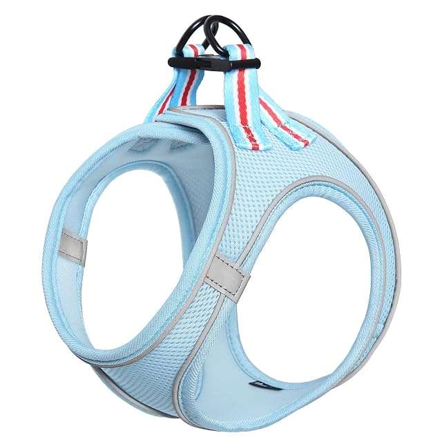 HEELE Arnes Perro Pequeño con Lineas Reflecantes Arnés Perro Antitirones Ajustable Suave Acolchado Cómodo…